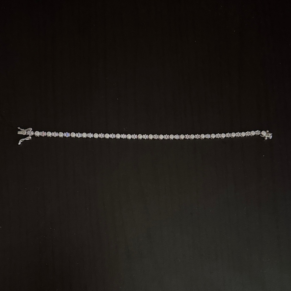Elegant Silver Beaded Bracelet